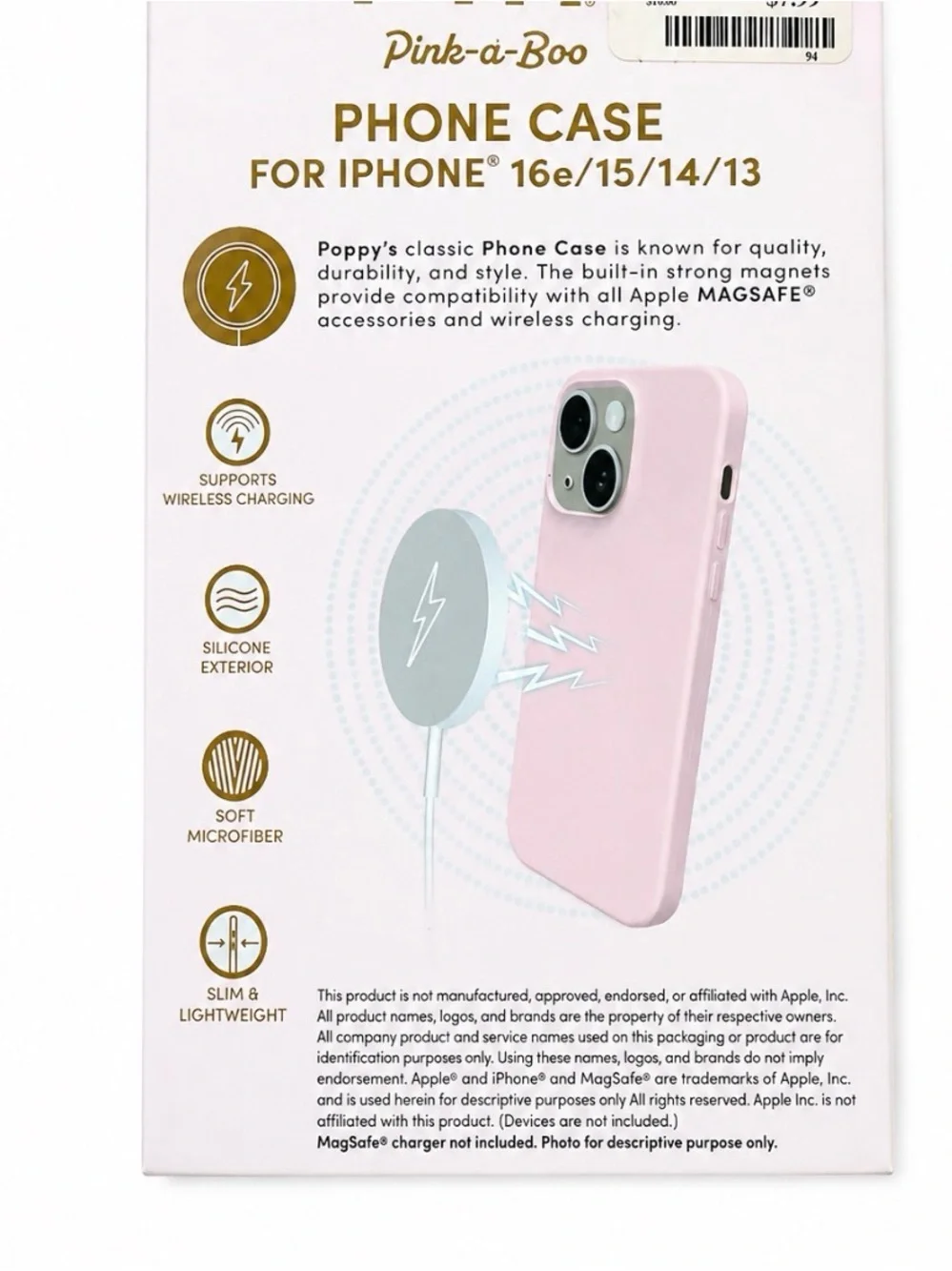 💥3/$15💥 Pink-a-Boo MagSafe Compatible iPhone Case - Pink